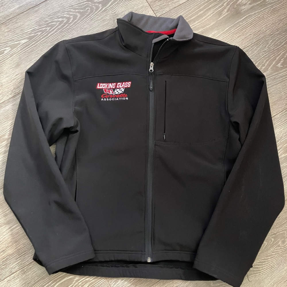 Corvette Association Black Fleece Lined Zipper Jacket